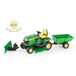 1:16 BIG FARM X758 LAWN TRACTOR WITH ACCESORIES