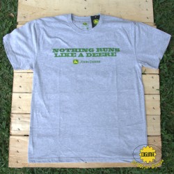 PLAYERA COLOR GRIS CLARO, JOHN DEERE 