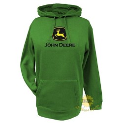 SUDADERO COLOR VERDE CON LOGO TRADICIONAL, JOHN DEERE 