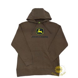 SUDADERO COLOR CAFE, JOHN DEERE 