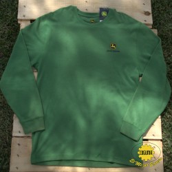 CAMISA MANGA LARGA COLOR VERDE, JOHN DEERE