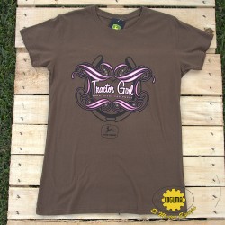 BLUSA COLOR CAFE OSCURO, JOHN DEERE