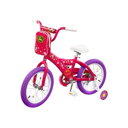 BICICLETA PARA NIÑA  JOHN DEERE No. 16 COLOR FUCSIA